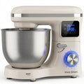 Vivid Green 2000W Keukenrobot - 6.2L - Display  Instelbare Timer - Mixer met Mengkom - Keukenmachine - Keukenmixer - Creme