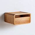 Wandrek van eikenhout voor opslag in huis - 20 x 10 x 10