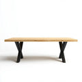 Eettafel van massief hout voor de eetkamer - 200 x 100 x 75