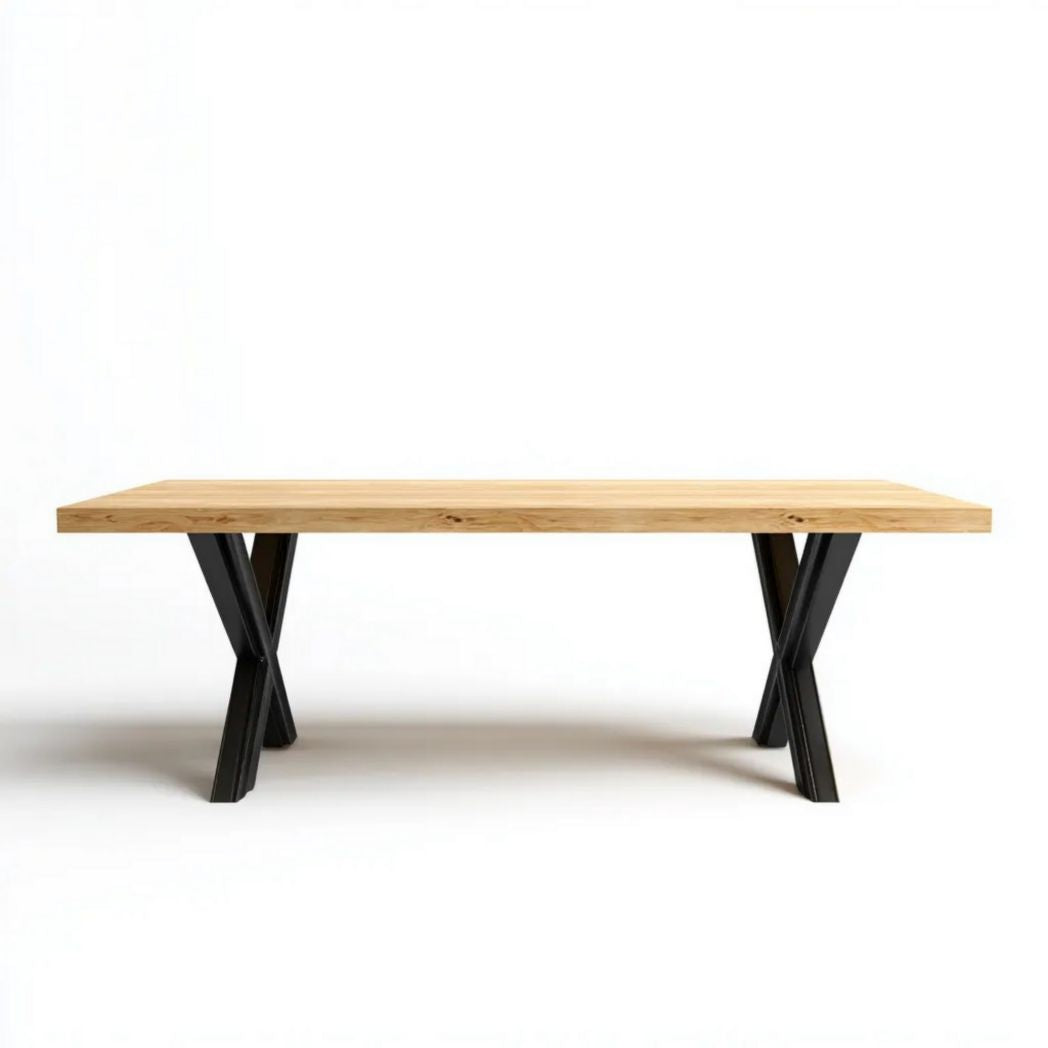 Eettafel van massief hout voor de eetkamer - 200 x 100 x 75