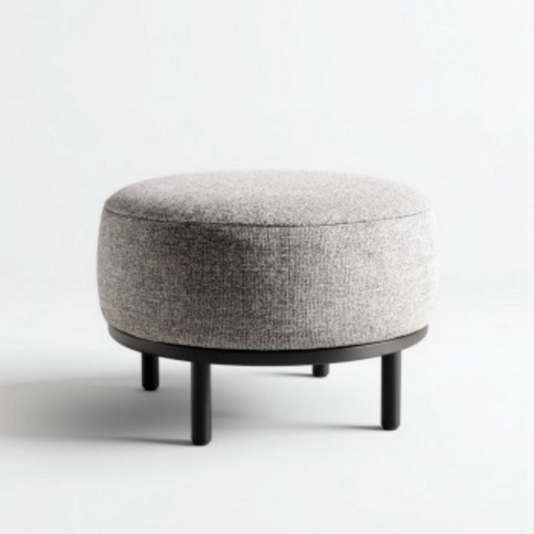 Hocker van stof voor de woonkamer of als voetensteun - 60 x 60 x 40