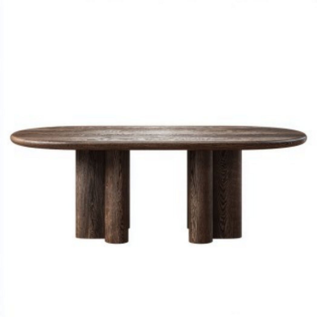 Eettafel van eikenhout voor de eetkamer - 200 x 100 x 75