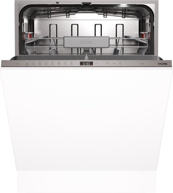 ETNA VW842N - Inbouw vaatwasser - 60 cm - Intensieve zone - Flexibele bestekkorf - Sleepscharnier - Nachtprogramma - Zuinig en Stil - Koolborstelloze Motor