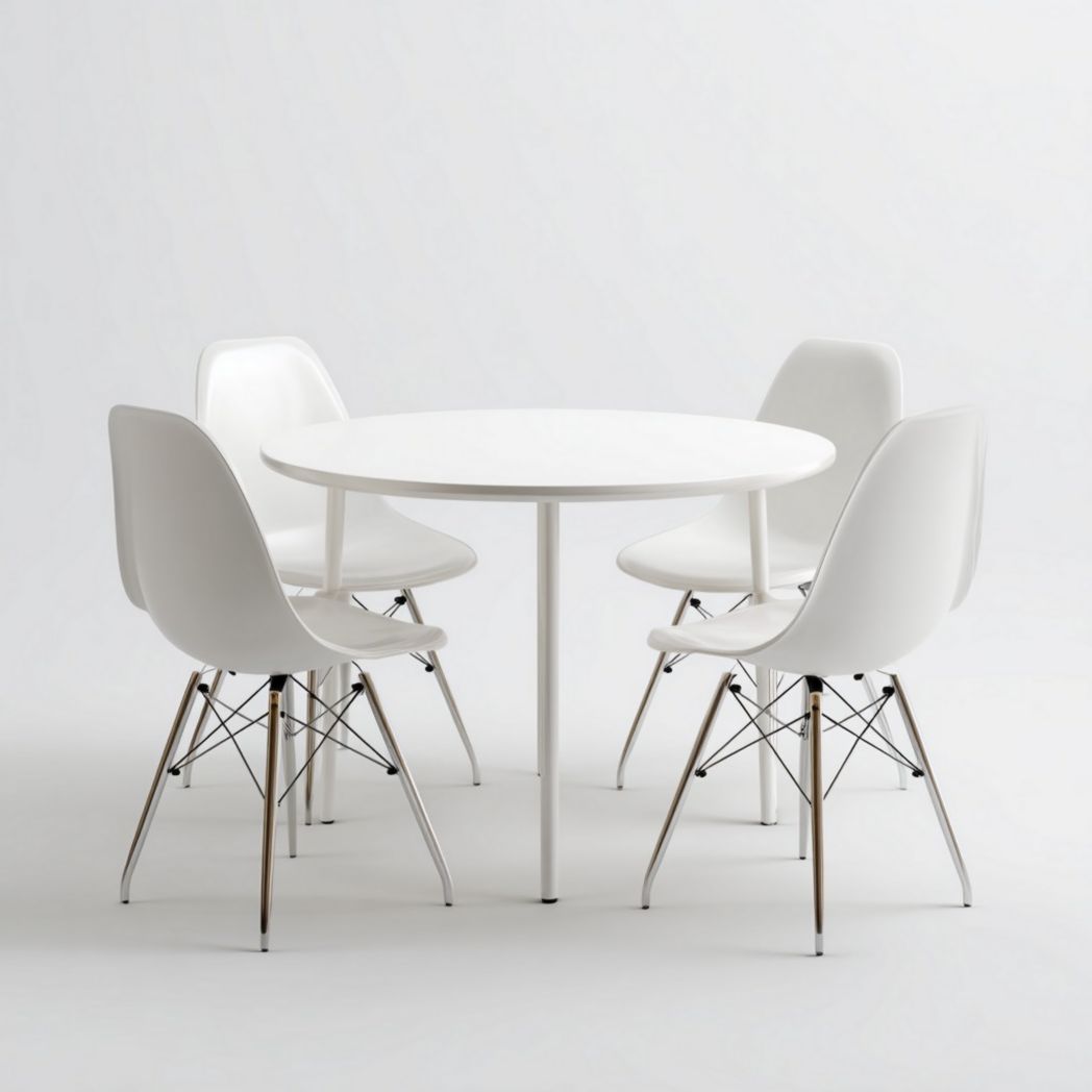 Eetkamertafel van MDF voor de eetkamer met ronde vorm - 120 x 120 x 75