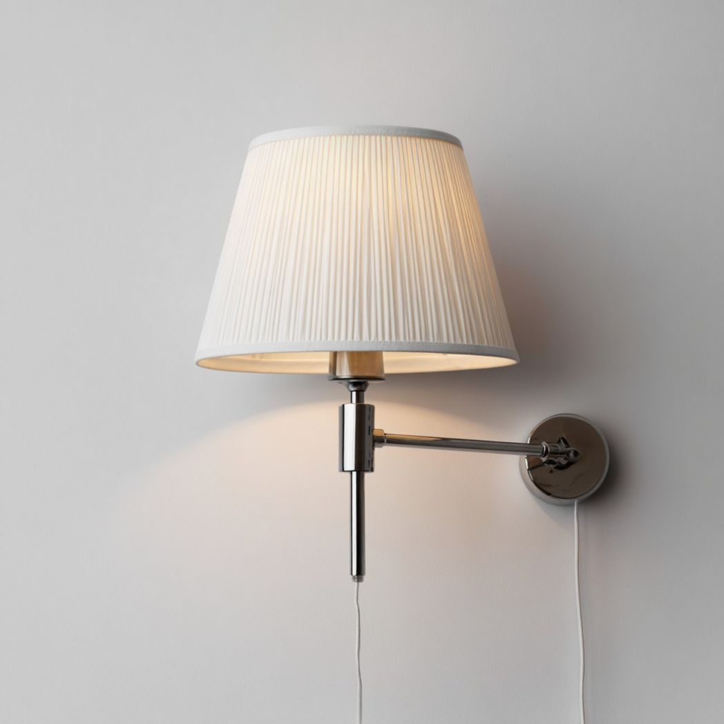 Wandlamp met een stoffen lampenkap voor sfeerverlichting - 25 x 25 x 30