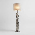 Vloerlamp van metaal en textiel voor de woonkamer - 30 x 30 x 150
