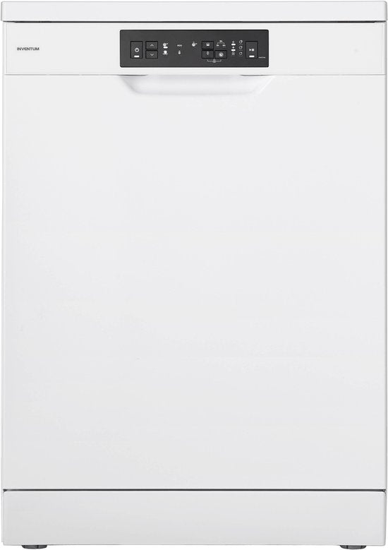 Inventum VVW6008AB vaatwasser - 12 couverts - Bestekmand - 5 programma’s - Deur opent automatisch - Startuitstel - Energielabel D - Vrijstaand - Zwart(Wit)