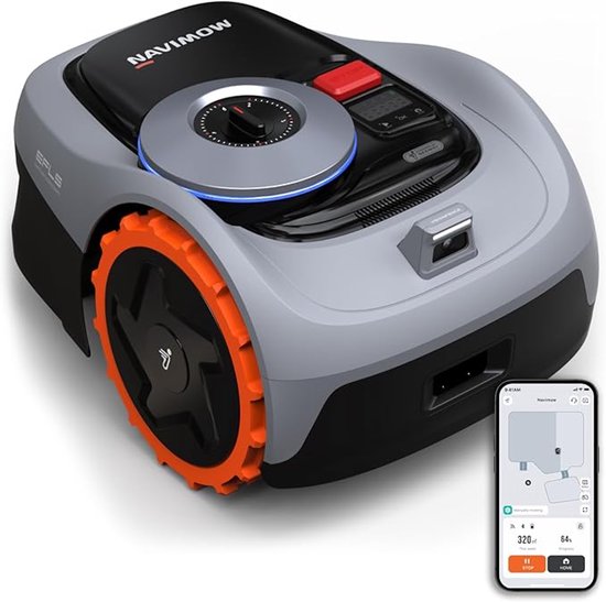 Segway Navimow - i105E Robotmaaier - 500 m - Zonder Perimeterdraad - Automatisch grasmaaien - GPS RTK  AI - Bediening via App - Stil  Slim Maaien - 18 cm Maaibreedte - Virtuele zones - Object herkenning - Alexa en Google smarthome ondersteuning