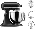 KitchenAid Artisan 5KSM125EBM - Keukenmachine 4,8L - Mat zwart- 3 menghaken