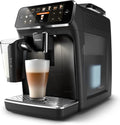 Philips 5400 Series - Espressomachine - 12 Verschillende Dranken - LatteGo Melksysteem - Keramische molen - AquaClean Filter - Volautomatisch - Zwart  Zilver - Koffiemachine met bonen - EP5447/90(Zwart)