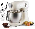Swiss Haus KM2005 Keukenmachine – 1000W Keukenrobot – 5L RVS Mengkom met Handgreep – 12 Snelheden – Retro Design – Multifunctionele Keukenmixer met Accessoires - Crème(Creme)