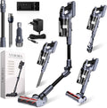 Vesora 3-in-1 Buigbare Steelstofzuiger Draadloos zonder Zak - FLEX - Draadloze Stofzuiger - Kruimeldief Snoerloos - Vacuum Cleaner - Handstofzuiger - Stofzuiger Steel met Hepa Filter - Stofzuiger Huisdieren - Zakloze Stofzuiger