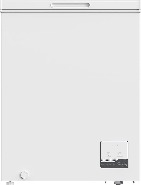 CHiQ FCF142DE - Vrieskist - 142 L - Inverter Technologie - Digitaal LED Display - Snelvriezen tot -32℃ - Wit - 39 dB - 12 Jaar Garantie op Compressor