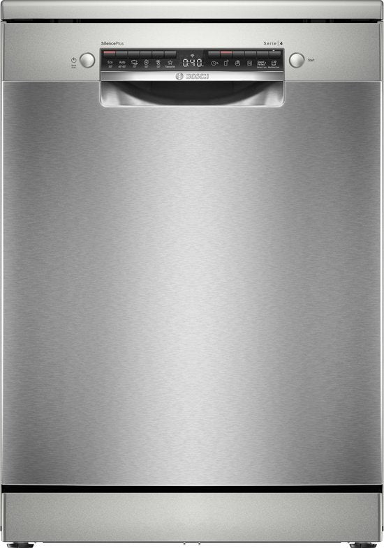 Bosch SMS4EMI06E- Serie 4 - Vrijstaande vaatwasser - 60 cm - RVS - Energielabel B - Home Connect