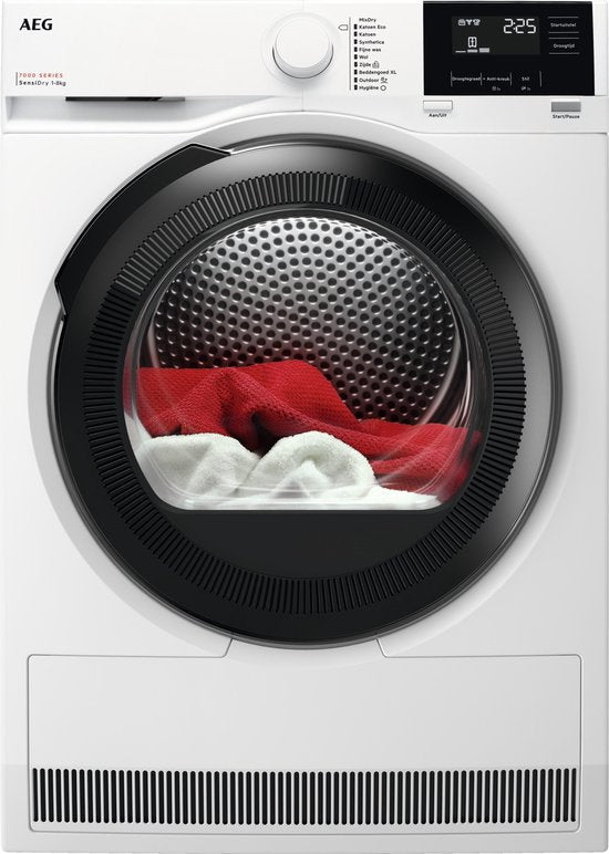AEG TR7386T4B 7000 serie SensiDry - Wasdroger Warmtepompdroger - 8 kg(Wit)