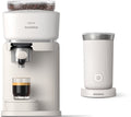 Philips Baristina + Melkopschuimer Bundel - BAR303/60 - Espressomachine - Pistonmachine - Zwart(Wit  Wit)