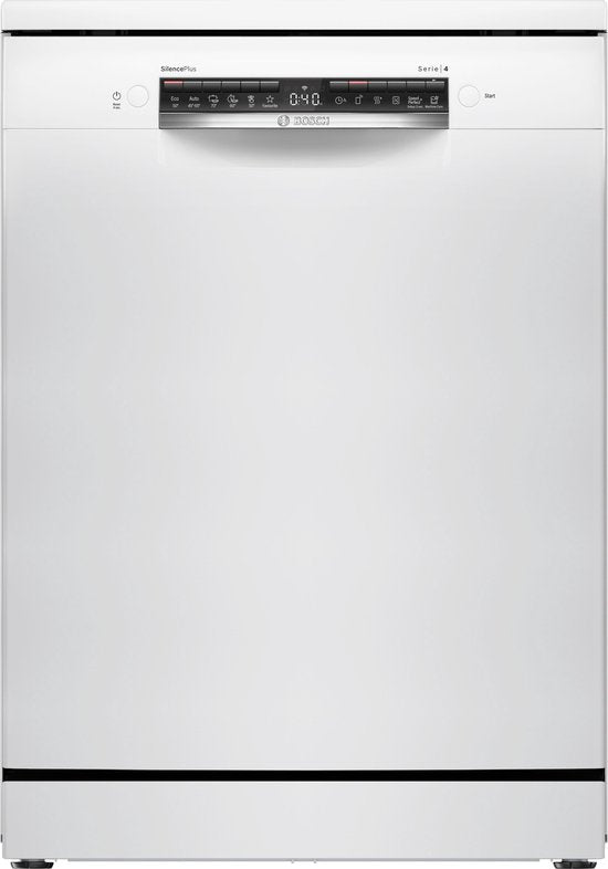 Bosch SMS4ECW28E - Serie 4 - Vrijstaande vaatwasser - 60 cm - Wit - Energielabel A - Extra droog optie - Home Connect - Vario Lade voor bestek en kookgerei