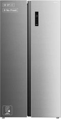 Inventum SKV0178R No Frost energiezuinige Amerikaanse koelkast - 555 liter - Digitaal led-display - IJsblokjesmaker - Stil: 37 dB Superkoelen - Supervriezen - 2 deuren - Energielabel D - RVS(RVS)