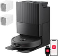 Roborock Qrevo S Pro Set-Robotstofzuiger–Alles-in-één multifunctioneel dockingstation–18500 Pa zuigkracht–Antiklitsysteem-Reactive Tech Obstakelvermijding-Intensieve tapijtreiniging 10 mm Dweilverhoging–Twee roterende dweilpads–Roborock app controle